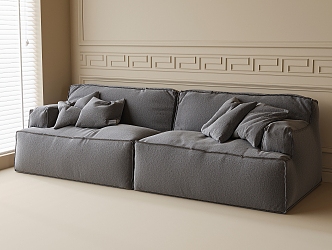 Double sofa leisure sofa 3d model