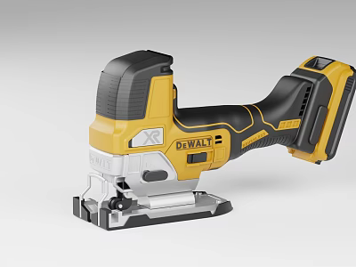 DEWALT XR Cordless Jigsaw Battery Powered Electric Industrial Power Tool With Ergonomic Grip 3d model
