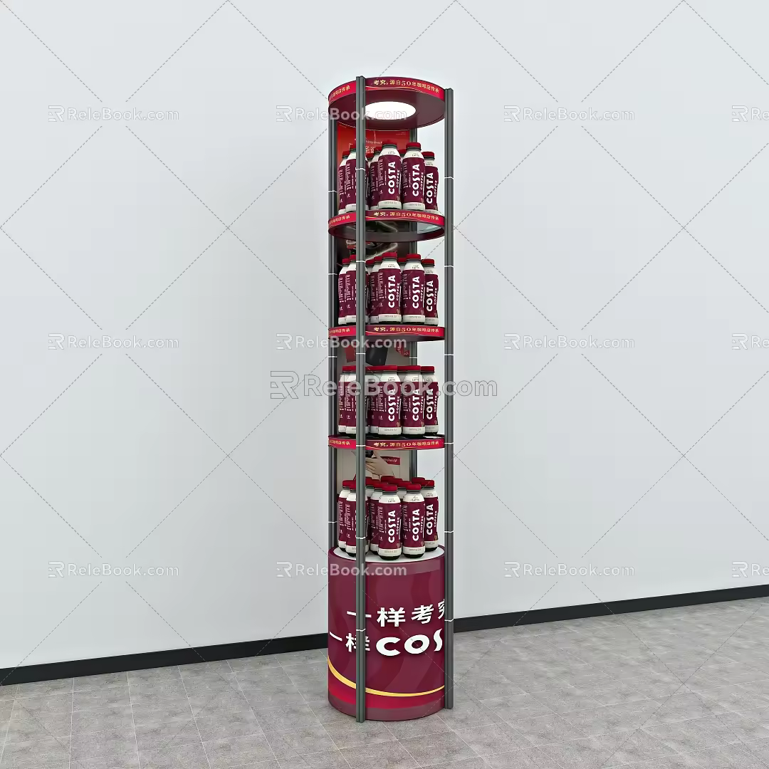 Shelf Customized Rack Display Rack Product Rack Iron Rack Roller Rack Rotating Rack Steel Structure Game Plate Jewelry Rack Vertical Display Rack Hook Shopping Mall 3d model
