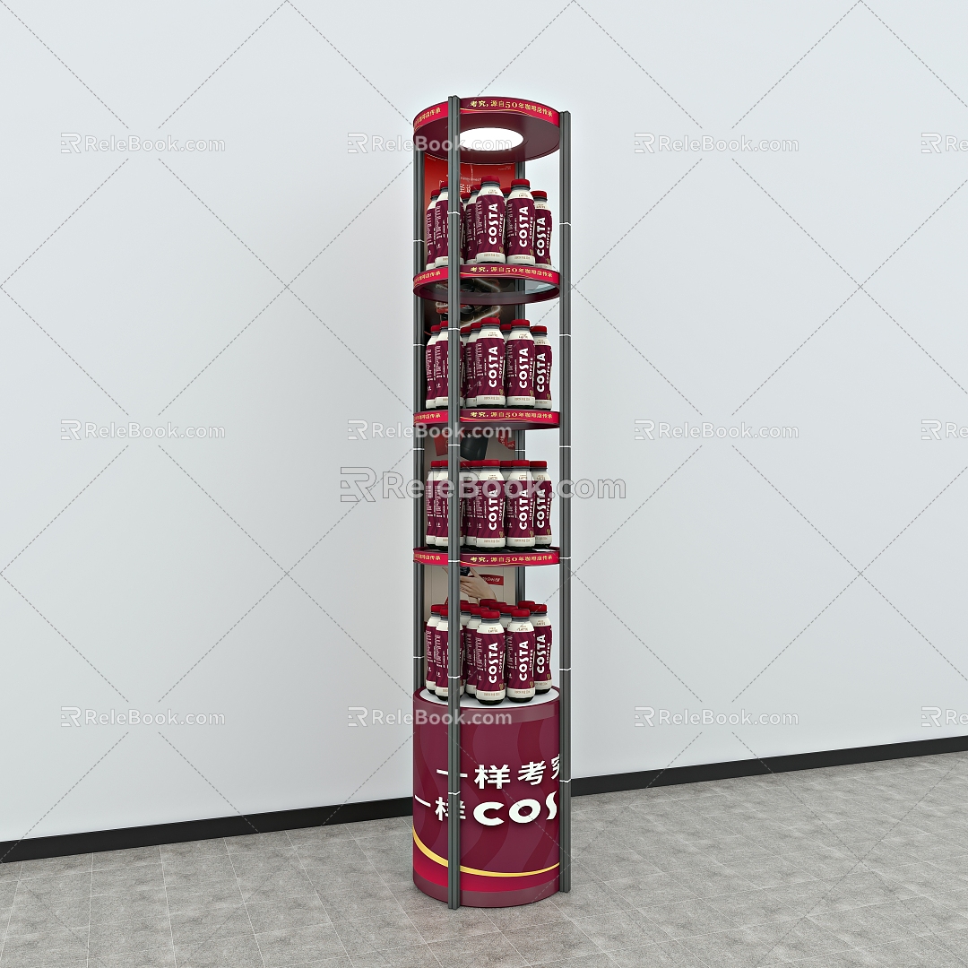 Shelf Customized Rack Display Rack Product Rack Iron Rack Roller Rack Rotating Rack Steel Structure Game Plate Jewelry Rack Vertical Display Rack Hook Shopping Mall 3d model