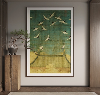 New Chinese Hanging Paintings Chinese Hanging Paintings 3d model