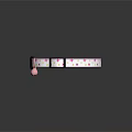 Pet Collar with Pink White Star Patterns and Bell for Animals