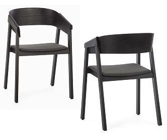 Modern Dining Chair Armchair Single Chair 3d model