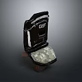 Black GSF Branded Home Seating With Comfortable Cushion And Sturdy Frame