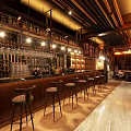 INDUSTRIAL LOFT BAR 3d model
