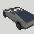 Modern Pickup Truck With Open Bed Large Wheels And Sleek Exterior Design