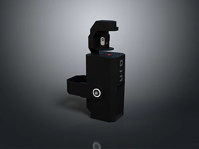Black Portable Multi Plug Power Adapter With USB Ports For Daily Home Use 3d model