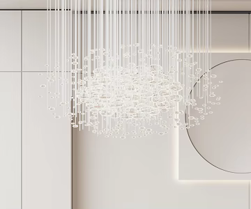 Modern chandelier 3d model