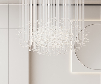 Modern chandelier 3d model