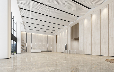 Modern Hall Office Hall 3d model