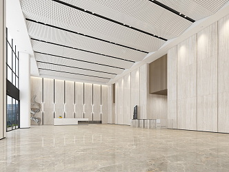 Modern Hall Office Hall 3d model