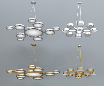 Modern chandelier 3d model