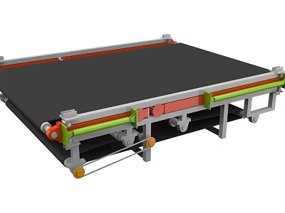 Modern conveyor belt anti-scattering coal device 3d model Modern conveyor belt anti-scattering coal device 3d model