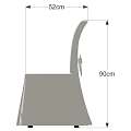White Dining Chair with Simple Modern Design and Elegant Fabric Slipcover for Comfortable Seating