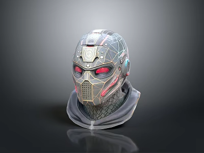 Sci-Fi Helmet Alien Helmet-Helmet High Tech Helmet Game Helmet 3d model
