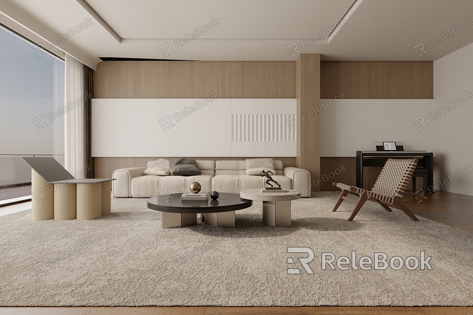 modern living room model