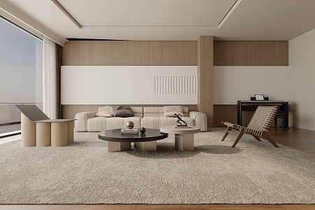 modern living room 3d model