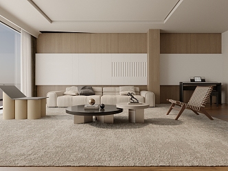 modern living room 3d model