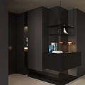 Modern Black Shoe Cabinet Interior Design With Drawers Open Shelves And Lighting