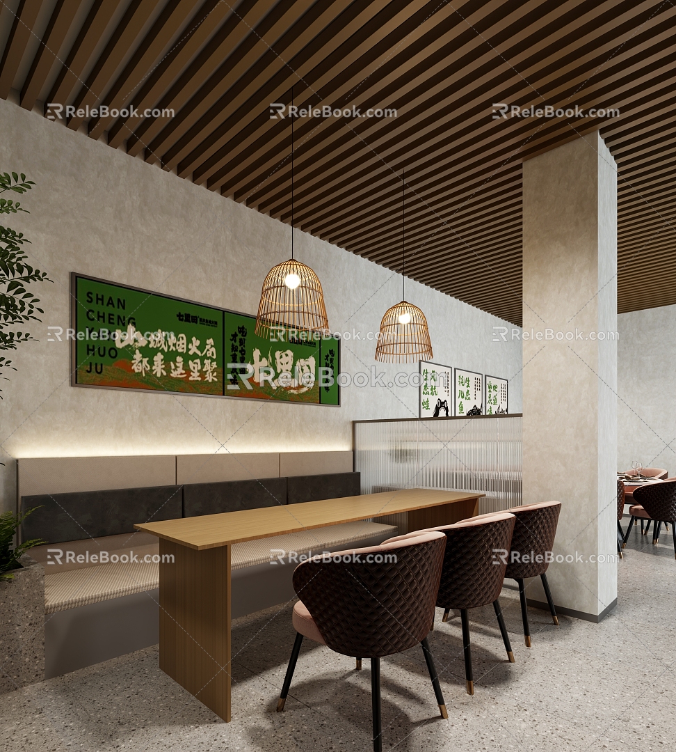 Restaurant Card Seat 3d model