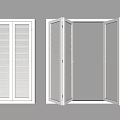 Shutters Folding Window Shutters 3d model