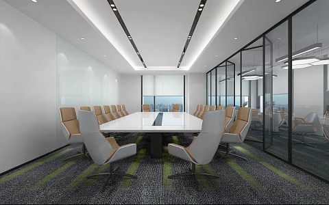 Modern Conference Room 3d model