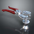Pipe pliers vise bench vise wrench tool hardware tool processing tool furniture 3d model