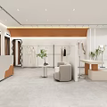 Modern Fashion Clothing Store With Mannequins Display Racks And Bright Interior