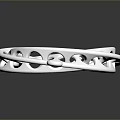 Stainless Steel Hardware Ring Component With Circular Holes And Shiny Surface