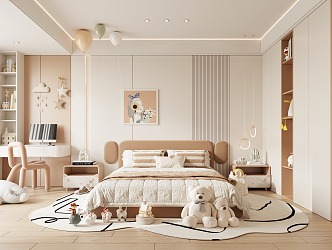 Modern Children's Room Children's Bedroom Princess Room Girls Room Kids Room 3d model