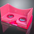 Pink Rabbit Shaped Toy Binoculars With Round Lenses For Kids