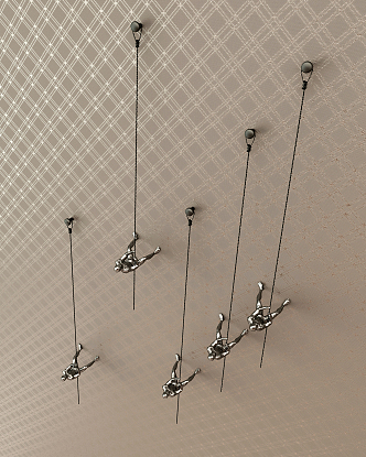 Modern pendant ornaments 3d model