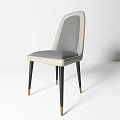 Modern Lounge Chairs With Leather Fabric Upholstery Tufted Back And Metal Legs In Neutral Tones
