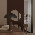Modern Bathroom Interior With White Walls Black Framed Mirror Marble Countertop And Vase With Flowers