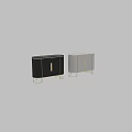Luxury Console Side Cabinet With Marble Top Golden Frame Striped Doors