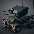 Robot Occupying Machine Off-road Vehicle 3d model