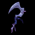 Death Scythe Cast Iron Scythe Devil Scythe Weapon Cold Weapon Game Equipment Cartoon Weapon Mushroom Scythe 3d model