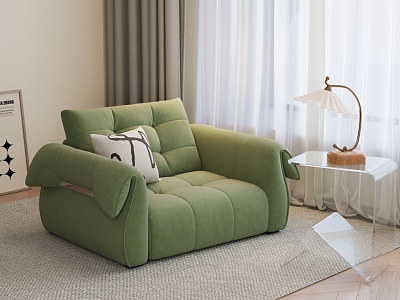 Single sofa 3d model