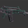 Modern Tactical Assault Rifle With Metal Body Scope And Tactical Rail