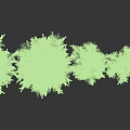 Lush Green Shrubs Of Various Sizes With Natural Foliage And Growth Forms