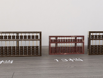 modern abacus folk old objects abacus 3d model