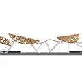 Modern Corridor Frame Leaf Shape Corridor Frame 3d model