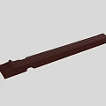 Traditional Chinese Guqin Stringed Musical Instrument with Handcrafted Brown Wood Classic Design