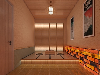 Modern Sauna Room Salt Brick Room 3d model