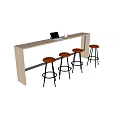 Modern Bar Chair Combination Bar Chair Combination 3d model