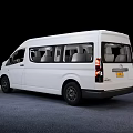 White Commercial Van With Multiple Passenger Seats And Sleek Exterior Design