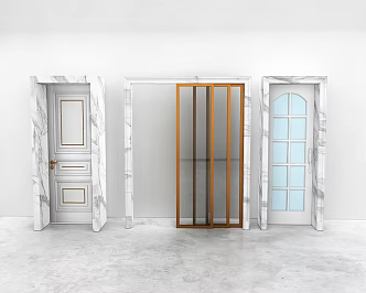 Door combination 3d model