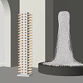 Modern floor lamp floor lamp combination 3d model