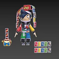 Cartoon Characters Cartoon Clown Characters Q Version Characters Game Characters Game Characters Anime Characters 3d model