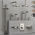 Golden Modern Bathroom And Kitchen Faucets With Various Stylish Handle Designs